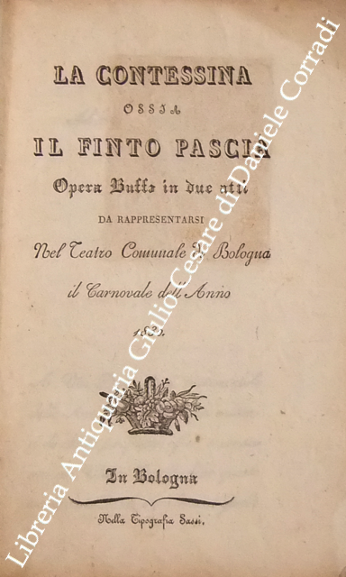 La contessina ossia Il Finto Pascià
