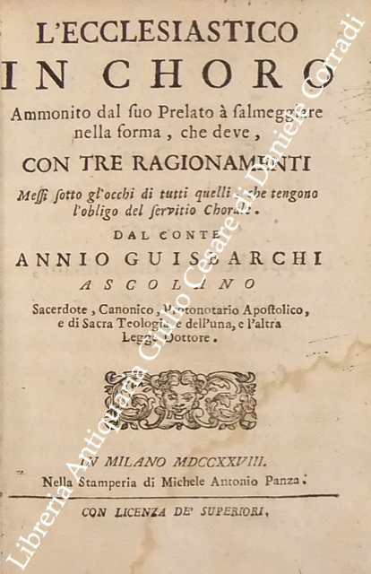 L'ecclesiastico in choro