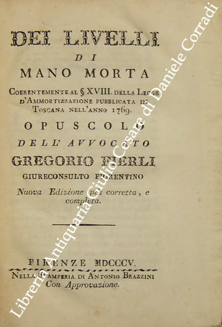 Dei livelli di mano morta