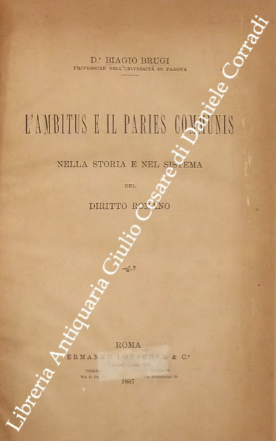 L'ambitus e il paries communis