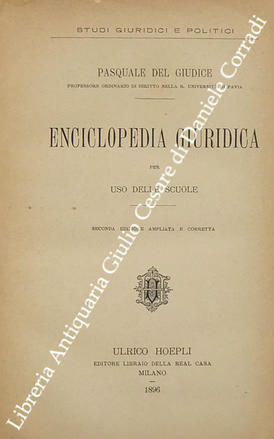 Enciclopedia giuridica per uso delle scuole