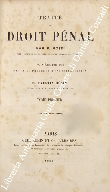 Traité de droit penal