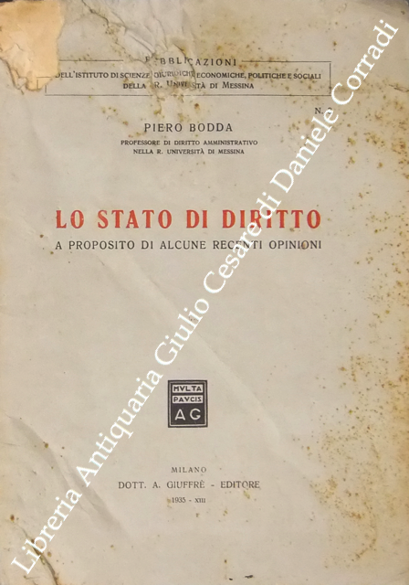 Lo stato di diritto