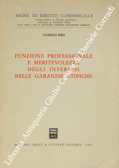Funzione professionale e meritevolezza dehli interessi nelle garanzie atipiche