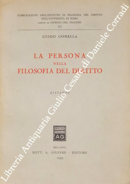 La persona nella filosofia del diritto