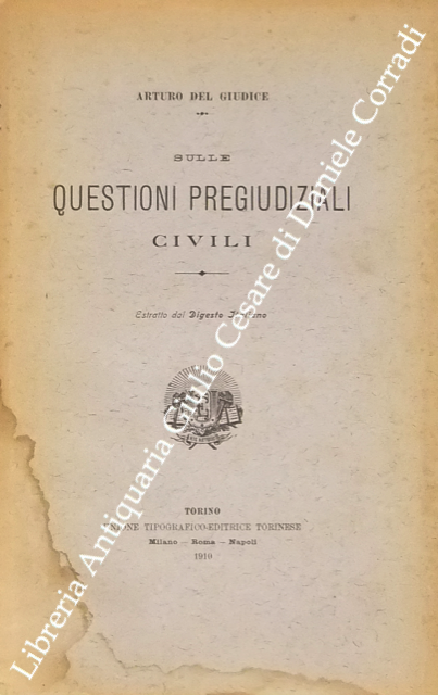 Sulle questioni pregiudiziali civili