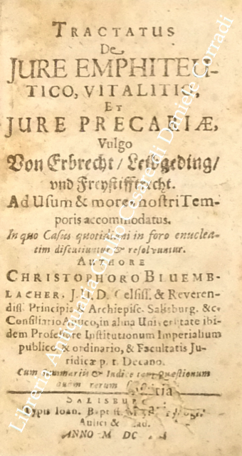 Tractatus de jure emphiteutico