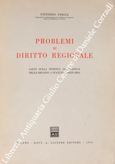 Problemi di diritto regionale