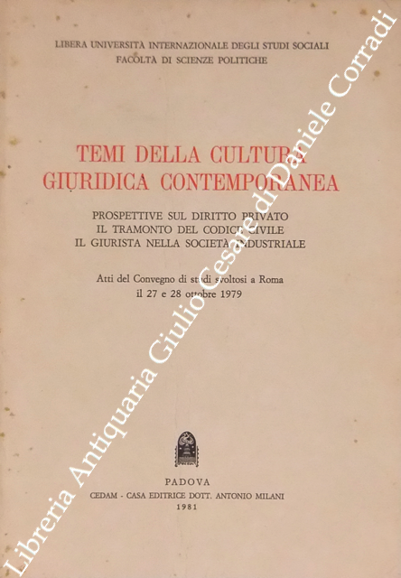 Temi della cultura giuridica contemporanea