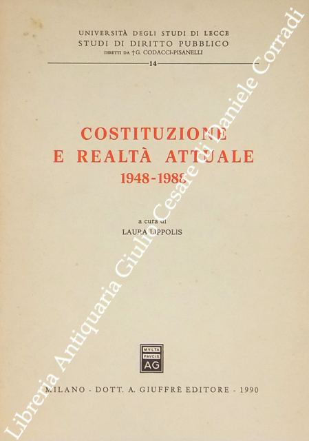 Costituzione e realtà attuale