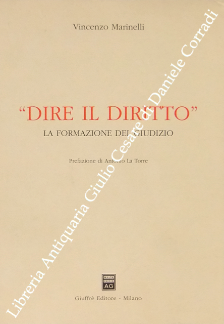 Dire il diritto, la formazione del giudizio