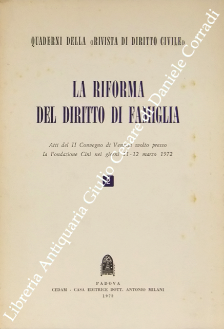 La riforma del diritto di famiglia