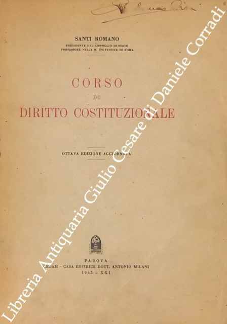Corso di diritto costituzionale