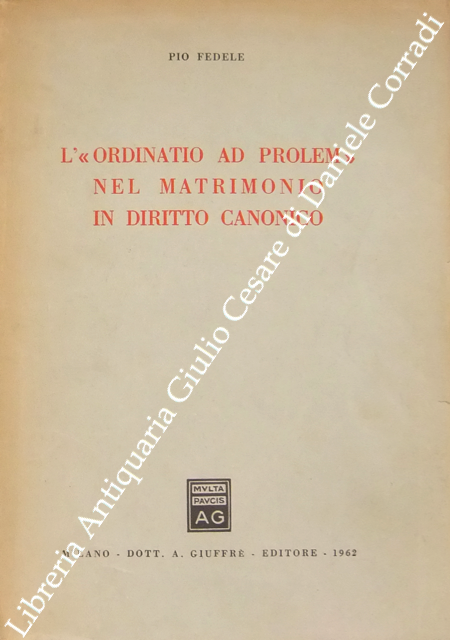 L'ordinatio ad prolem