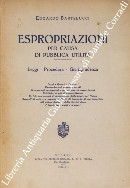 Espropriazioni per causa di pubblica utilità