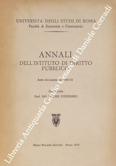 Annali dell'istituto di diritto pubblico