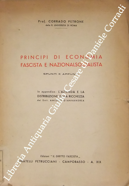 Principi di economia fascista e nazionalsocialista