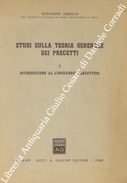 Studi sulla teoria generale dei precetti