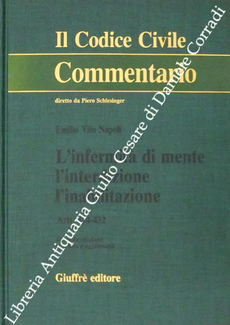 L'infermità di mente l'interdizione l'inabilitazione. Artt. 414-432