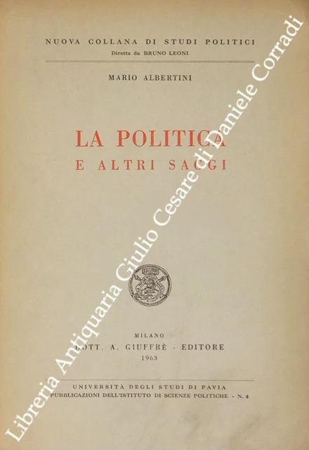 La politica e altri saggi