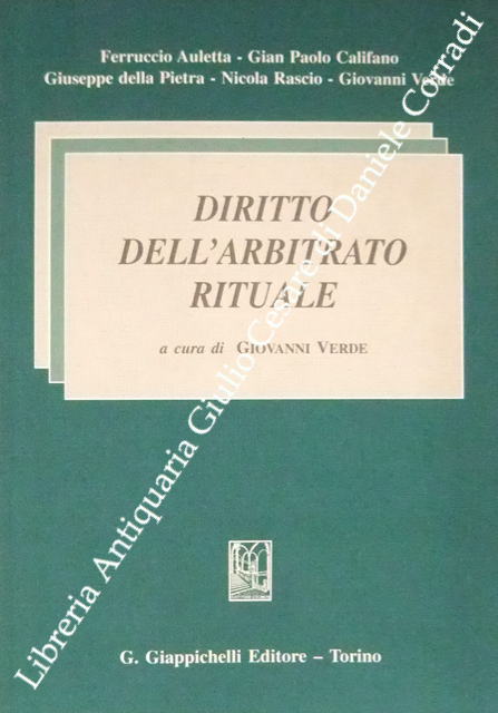 Diritto dell'arbitrato rituale