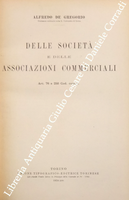 Delle società e delle associazioni commerciali