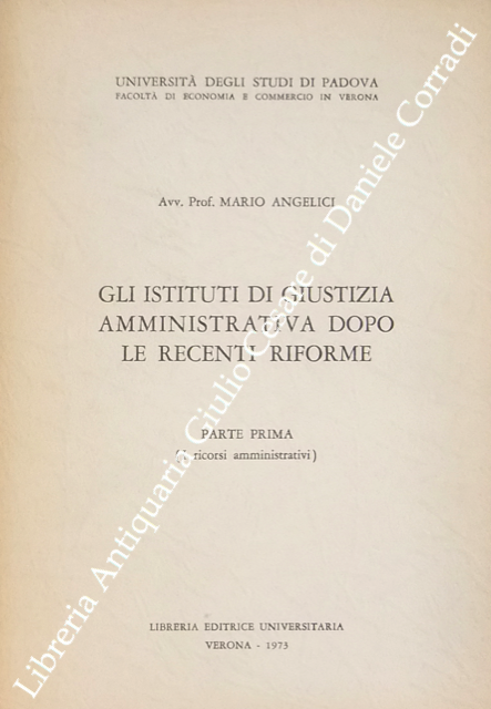 Gli istituti di giustizia amministrativa dopo le recenti riforme