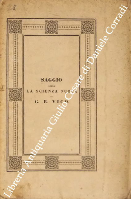 Saggio sopra la scienza nuova