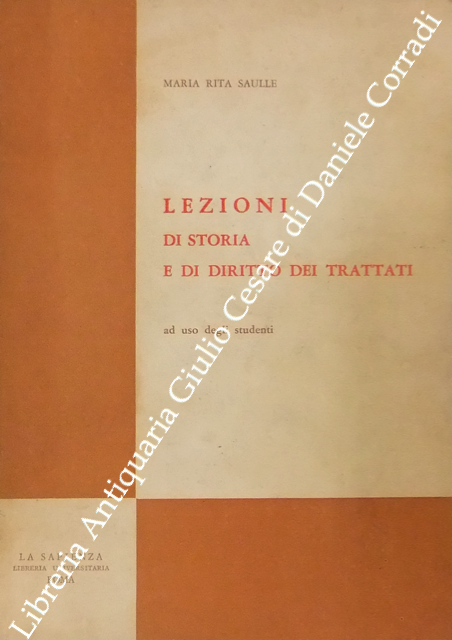 Lezioni di storia e di diritto dei trattati