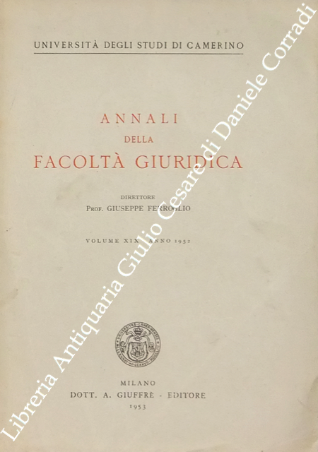 Annali della Facoltà Giuridica