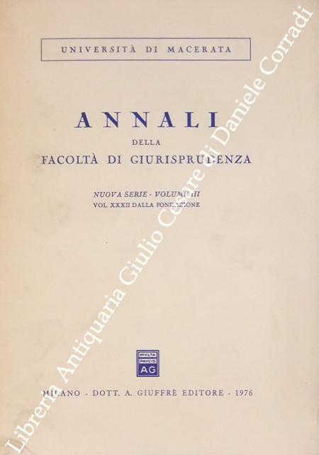 Annali della facoltà di giurisprudenza