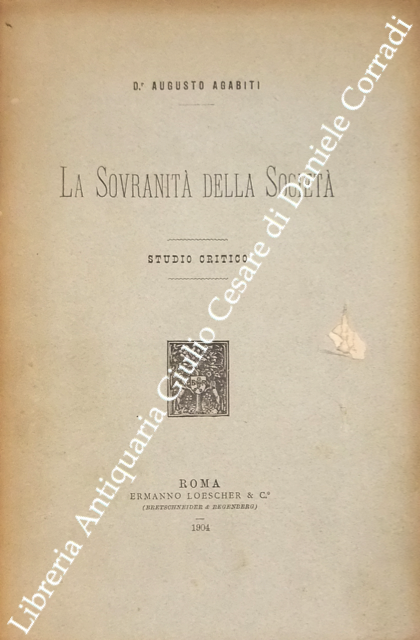 La sovranità della società