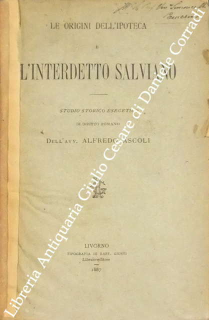 Le origini dell'ipoteca e l'interdetto salviano