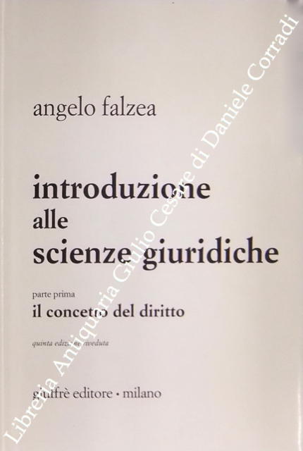 Introduzione alle scienze giuridiche
