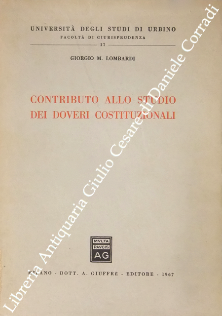 Contributo allo studio dei doveri costituzionali