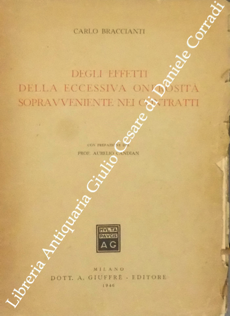 Degli effetti della eccessiva onerosità sopravveniente nei contratti
