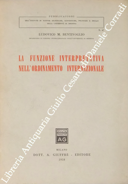 La funzione interpretativa nell'ordinamento internazionale