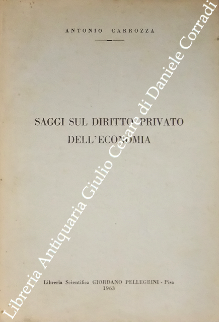 Saggi sul diritto privato dell'economia