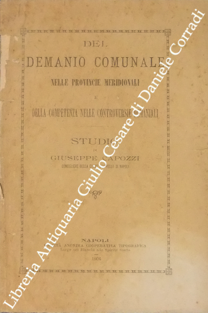 Del demanio comunale nelle provincie meridionali