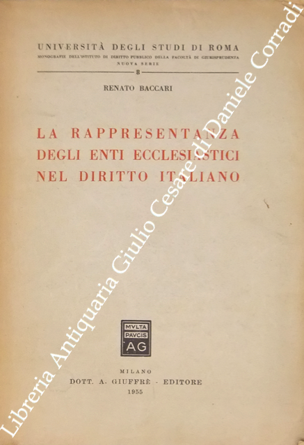 La rappresentanza degli enti ecclesiastici nel diritto italiano