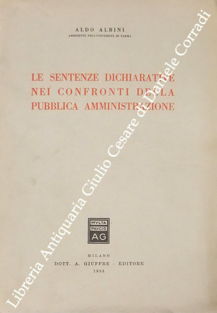 Le sentenze dichiarative nei confronti della pubblica amministrazione