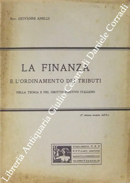 La finanza e l'ordinamento dei tributi