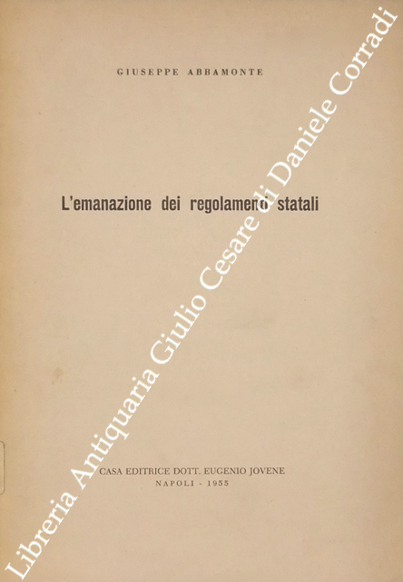 L'emanazione dei regolamenti statali
