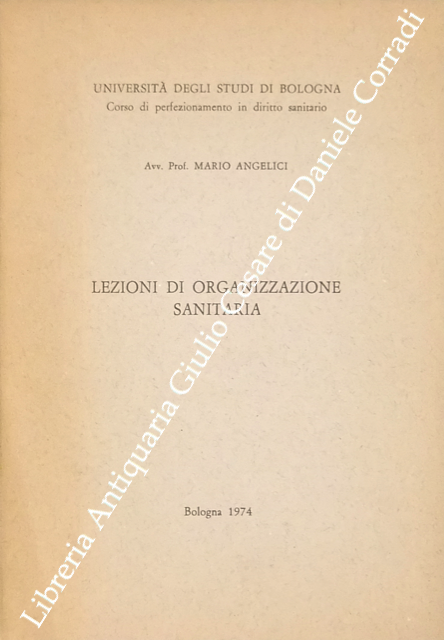 Lezioni di organizzazione sanitaria