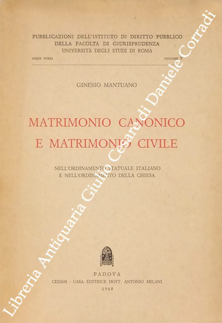 Matrimonio canonico e matrimonio civile