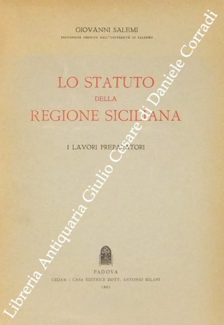 Lo Statuto della regione siciliana