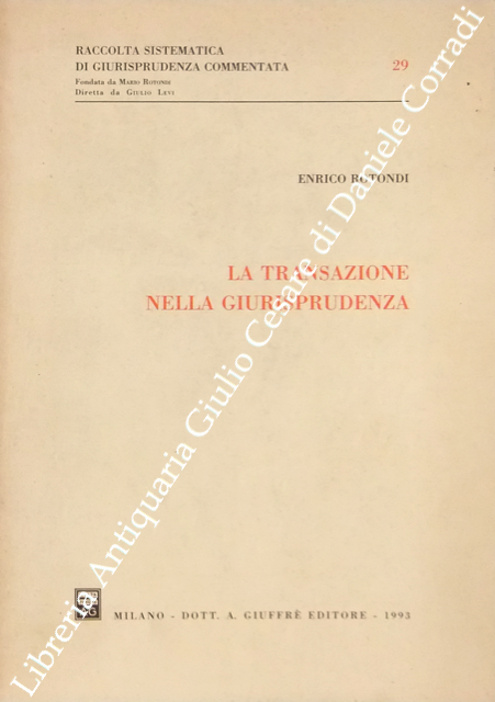 La transazione nella giurisprudenza