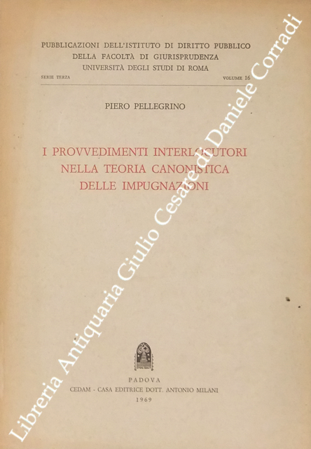 I provvedimenti interlocutori nella teoria canonistica delle impugnazioni
