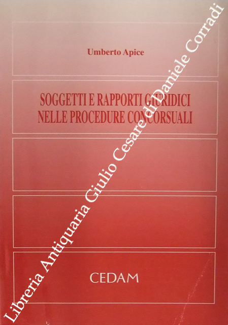 Soggetti e rapporti giuridici nelle procedure concorsuali