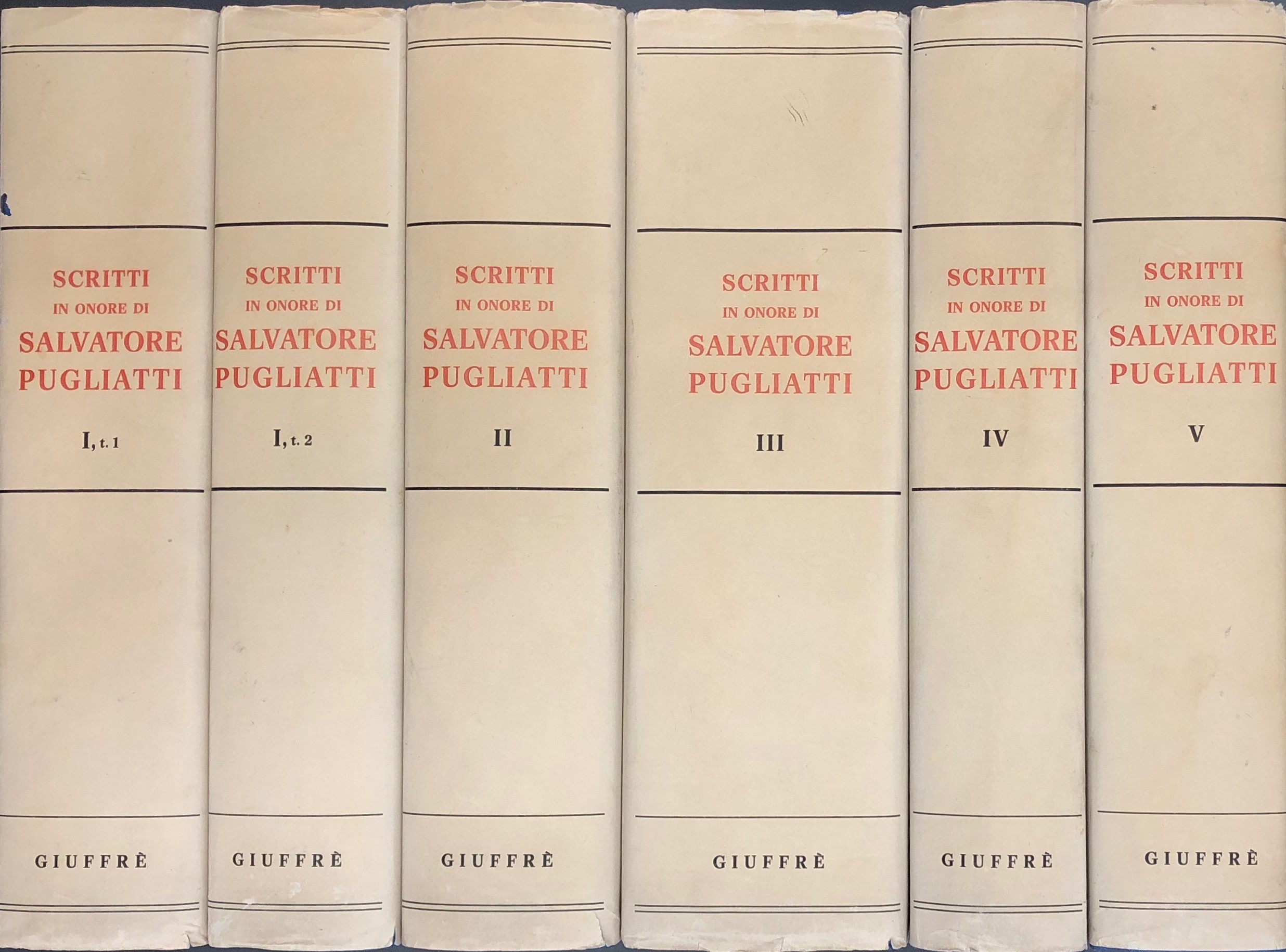 Scritti in onore di Salvatore Pugliatti